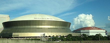 Caesars Superdome and Smoothie King Center in New Orleans.