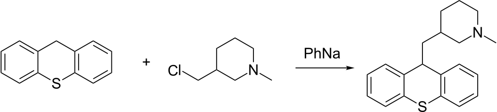Metixene synthesis:[2]