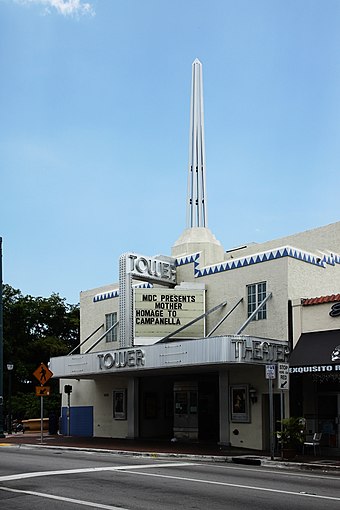 Tower Theater, Art Deco style building