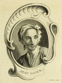 M. Aubert[fr].  Porträt von Jean Rau.  1752 Papier, Schneider, Radierung.  11 × 8 cm Kopfschmuck aus dem Ergänzungsband des Lives of A. J. Desaliers d'Argenville (Ausgabe 1752) Getty Research Institute, Los Angeles