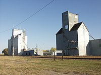 Silos à céréales de Michigan en Dakota du Nord