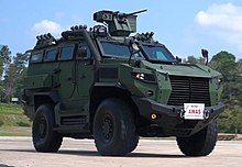 Tarantula HMAV is one of the Mildef product Mildef HMAV 4x4 during testing.jpg