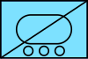 Militärsymbol - Freundliche Einheit (Solid Light 1.5x1 Frame) - Gepanzerte Aufklärung - Cross Country mit Rädern (NATO APP-6).svg