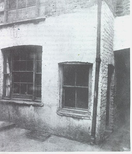 13 Miller's Court. The murder of Mary Jane Kelly occurred within this single room on 9 November 1888.