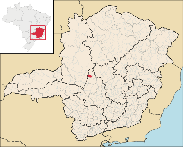 Location of Biquinhas in Minas Gerais MinasGerais Municip Biquinhas.svg