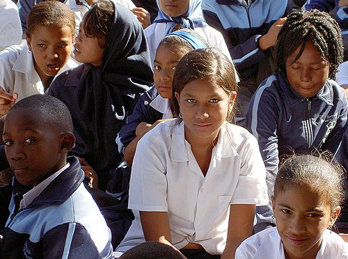 School children in Cape Town