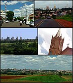 Ourinhos, São Paulo, Brazylia - Widok na różne 
