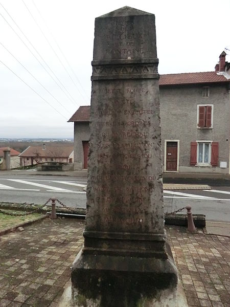 File:Monument commémoratif construction route de Rillieux et Fontaines (montée Castellane) - 2.JPG