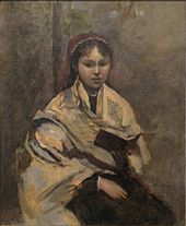 MuMA - Corot - Jeune fille assise un livre à la main.JPG