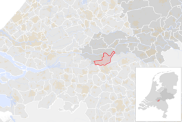 Locatie van de gemeente Maasdriel (gemeentegrenzen CBS 2016)
