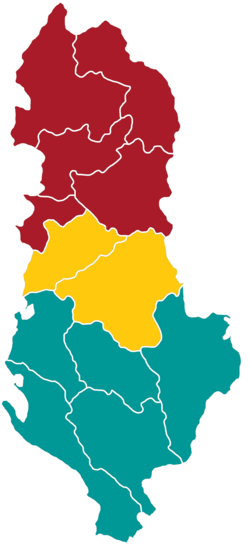 Regions Of Albania
