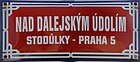 Čeština: Ulice Nad Dalejským údolím ve Stodůlkách v Praze 13 English: Nad Dalejským údolím street, Prague.