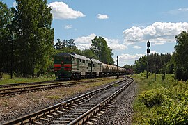 Восточная нечётная горловина станции Нащёкино, 2008 г.