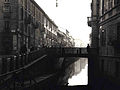 La Cerchia dei Navigli en Corso Italia, entre via Molino delle Armi y via Santa Sofia, alrededor del año 1900