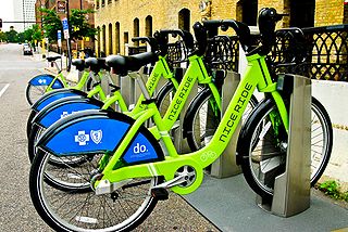 Nice Ride Minnesota Bike sharing system in the Minneapolis and St. Paul Minnesota area