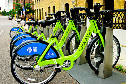 Nice Ride bike-share kiosk