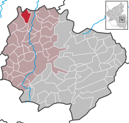 Niedermoschel - Carte