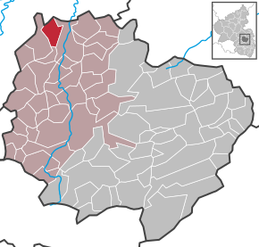 Poziția Niedermoschel pe harta districtului Donnersbergkreis
