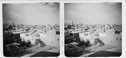 Vista de Damasc en una imatge de 1924. Foto de Josep Salvany i Blanch.