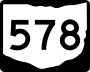 State Route 578 marker