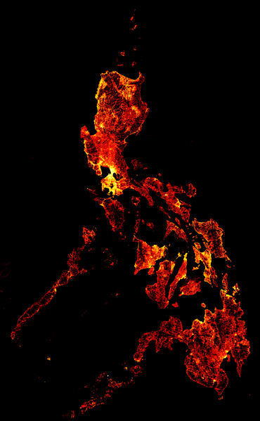 File:OpenStreetMap node density map - Philippines - 2019-01-01.png