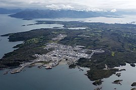 Nyhamna gassterminal i Møre og Romsdal.