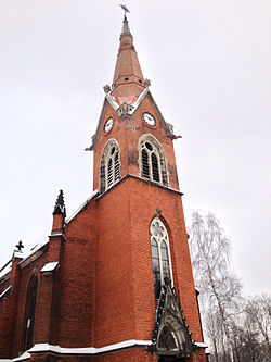 Ostrava, Hrušov, kostel svatého Františka a Viktora, únor 2013, 2.jpg