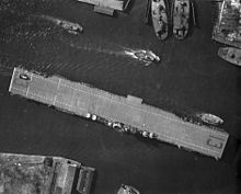 The newly commissioned Franklin departing Norfolk in February 1944