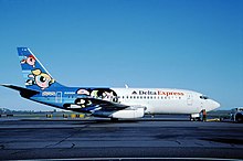 Boeing 737-232 decorated with the Powerpuff Girls PPG Boeing 737-232.jpg