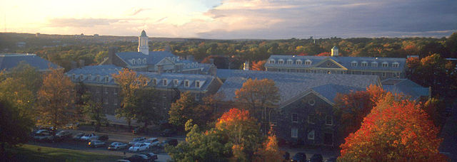 University of King's College in Autumn with Castine Way along the foreground