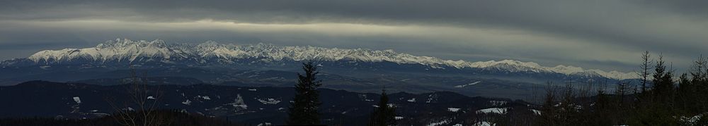 Panorama Tatr z Gorca