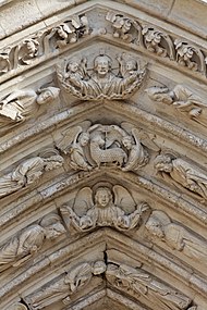 Paris - Cathedrale Notre-Dame - Portail Sainte Anne - PA00086250 - 093.jpg