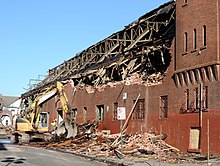 Demolition in progress