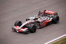 Pedro de la Rosa, a native of Barcelona, testing for McLaren at the Circuit de Barcelona-Catalunya in 2008 Pedro de la Rosa 2008 test 3.jpg