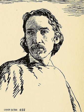 Pen and ink sketch by Wyatt Eaton, 1888