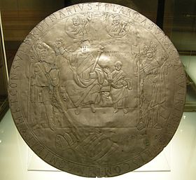 Platte mit der Darstellung des Aspar und seines Sohnes Ardabur