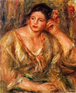 Pierre-auguste-Renoir-Madeleine-lutar-på-hennes-armbåge-med-blommor-i-håret.jpg