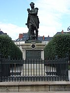 Ranskan kansallissankarin, kenraali Pierre Jacques Etienne Cambronnen muistomerkki Nantesissa, 1848.