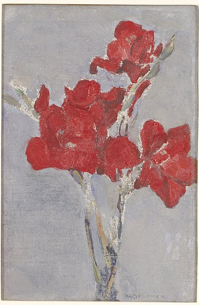 File:Piet Mondrian - Red Gladioli - 91.148.4 - Minneapolis Institute of Arts.jpg