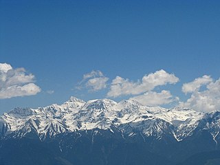 Pir Panjal Range mountains in India