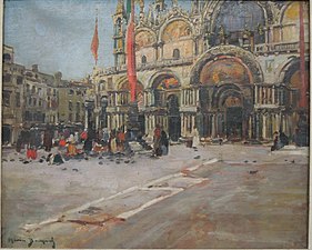 La Place Saint-Marc à Venise (1898), Rodez, musée Denys-Puech.