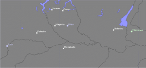 Major sites of the Austro-Sardinian War 1859 Places of the 1859 Austro-Sardinian war.png