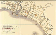 The Plan of the Town of Singapore, or more commonly known as the Jackson Plan or Raffles Town Plan. Plan of the Town of Singapore (1822) by Lieutenant Philip Jackson.jpg