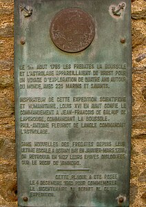 Plaque commémorative à Brest.