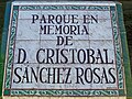 Plca a Cristóbal Sánchez Rosas, 2023-04-12.