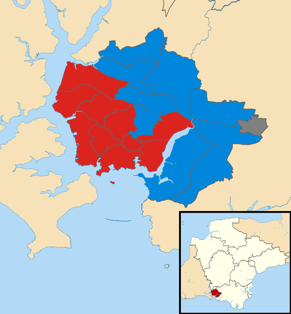 Plymouth City Council election 2019 map.svg
