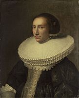 Portrait of a Lady with a Ruff, 1638, Nacia Galerio de Arto