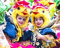 Portraits of little Maltese Carnival (Maltese il-karnival ta' Malta) participants during kids day