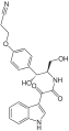 English: Structure of preoxazinin-7 (drawn according to p. 182) Deutsch: Struktur von Preoxazinin-7