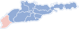 District de Putyla - Carte